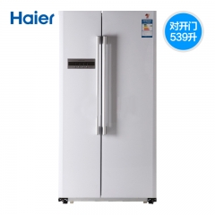 Haier/海尔BCD-539WT(惠民)539升/对开门电冰箱/家用冷藏冷冻节能 白色